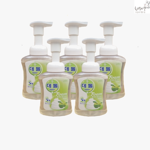 데톨 폼 항균 핸드워시 애플블로썸 250ml (5개)_이미지