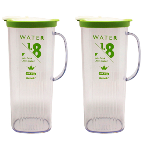 크린톤제오닉 손잡이 사각물병 그린 1.8L (2개)_이미지