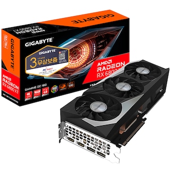 GIGABYTE 라데온 RX 6800 XT GAMING OC D6 16GB 피씨디렉트