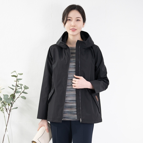 모슬린 엄마옷 면 페이크 후드 리퍼 JP613605 중년여성/50대/60대/70대/빅사이즈/할머니옷