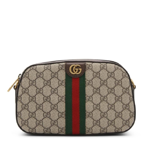 ���� EBONY LEATHER OPHIDIA GG SMALL SHOULDER BAG 752591FACFW8920