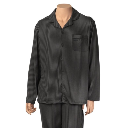 바풀 HY FX 188677 남성 피치기모 카라잠옷 상하세트 네이비 앤 화이트라인이미지입니다. 누르면 해당 게시물로 새창이동합니다.