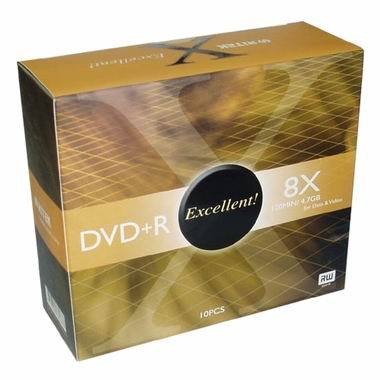 RiTEK DVD+R 4.7GB 8x 슬림 10장 엑설런트
