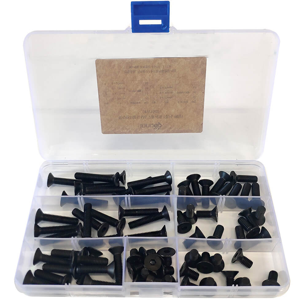 이노공구 육각렌치볼트 접시머리 메탈 7종 세트 M6 W150