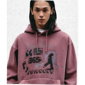 피그먼트 가까이 유니언즈 GAKKAI UNIONS 오디세이 후드 티 더스티핑크 G77700032DP 1345124