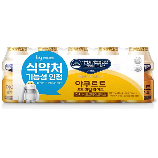 에치와이(HY) 야쿠르트 프리미엄 라이트 100ml (5개)