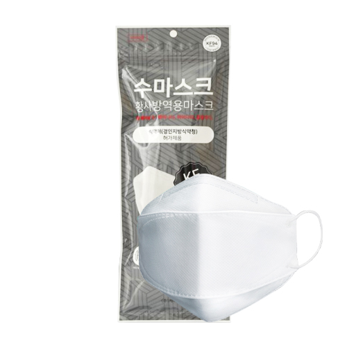 케이알원 수마스크 황사방역용 마스크 KF94 대형 (100매)_이미지