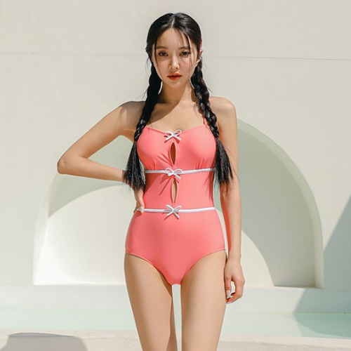 벤디스 여성 리본 라인 모노키니 F425_이미지