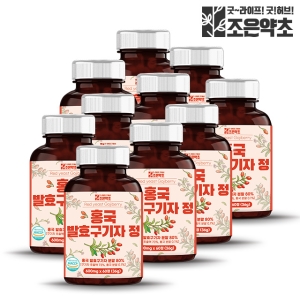 조은약초 국산 홍국 발효구기자 추출정 600mg 60정 (10개)_이미지