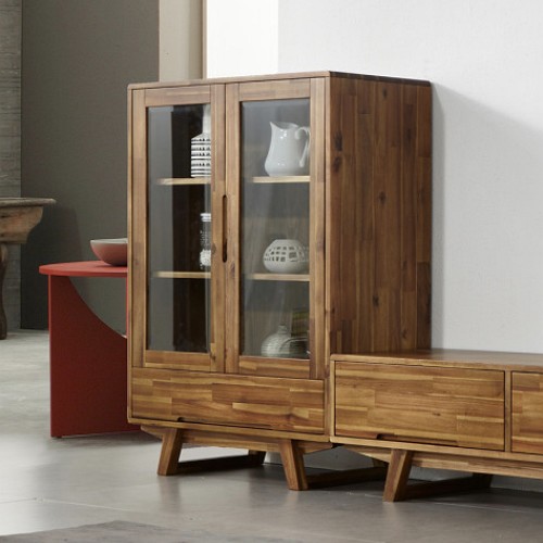 스코나 스톨렌 4단 원목 장식장 800