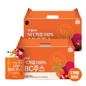 미쁨생활건강 딱좋아 NFC착즙 100 ABC주스 70ml 2박스 총 60포_이미지