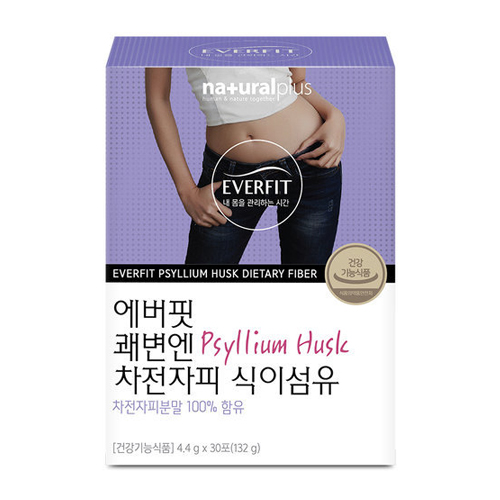 내츄럴플러스 에버핏 쾌변엔 차전자피 식이섬유 4.4g 30포 (1개)_이미지