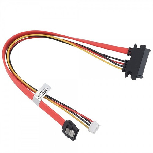 강원전자 NETmate NM-SAT09 SATA 22핀 to SATA+XH2.54 미니4핀 케이블 (0.3m)