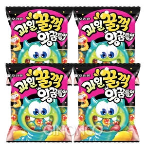 오리온 과일꿀꺽 왕꿈틀이 75g (4개)_이미지