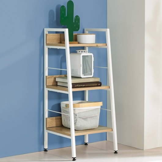 키모 레더 3단 스틸 수납 선반 400