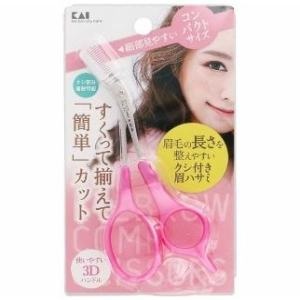 카이 빗이 부착된 눈썹가위DX KQ3157 혼합 색상 1개_이미지