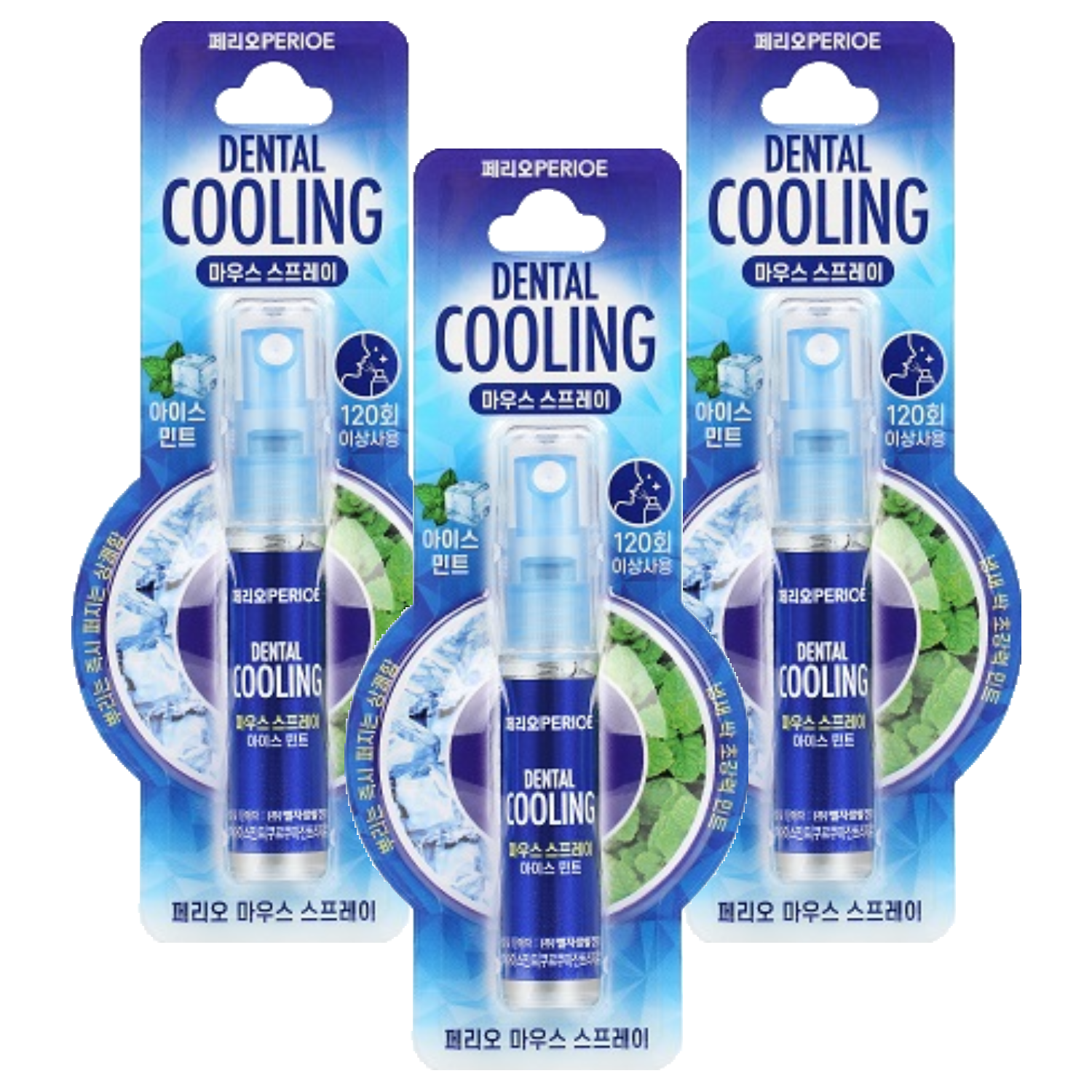 페리오 덴탈쿨링 마우스 스프레이 아이스민트 6.2ml (3개)_이미지