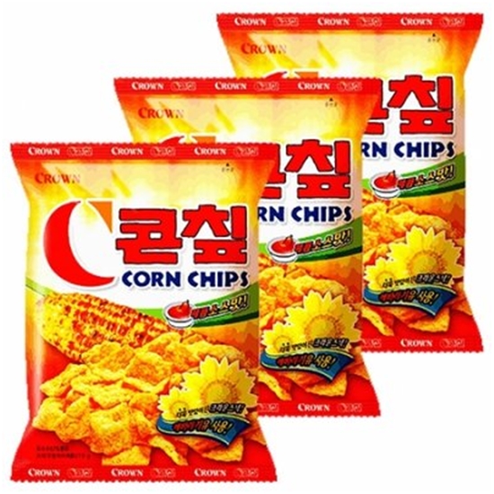 크라운제과 C콘칩 매콤한맛 79g (18개)