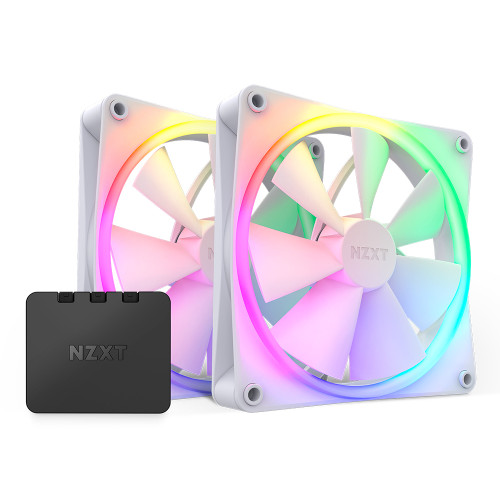 NZXT F140 RGB (컨트롤러/2팩, 화이트)_이미지