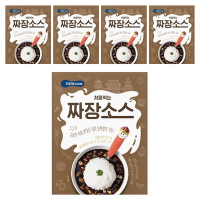 베베쿡 처음먹는 덮밥 소스 짜장 200g (5개)_이미지