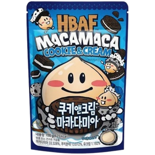 HBAF 쿠키앤크림 마카다미아 100g (1개)_이미지