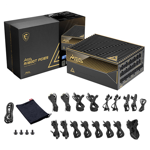 MSI MEG Ai1600T 80PLUS티타늄 풀모듈러 ATX3.1_이미지