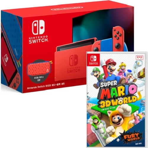 Nintendo 닌텐도 스위치 마리오 레드X블루 세트 4인용 게임 패키지이미지입니다. 누르면 해당 게시물로 새창이동합니다.