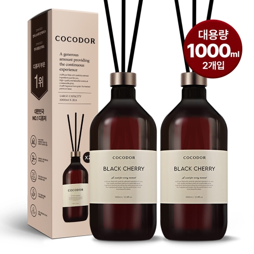 프리미엄 대용량 디퓨저 1,000ml 2개입+리필액500ml 1개