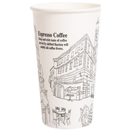 [불명] 16온스 카페풍경 종이컵 (1,000개)_이미지