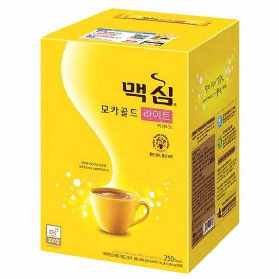 동서식품 맥심 모카골드 라이트 커피믹스 스틱 250T이미지입니다. 누르면 해당 게시물로 새창이동합니다.