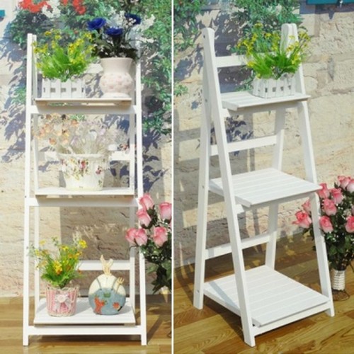 미래퍼니처  인디라 원목 3단 사다리선반