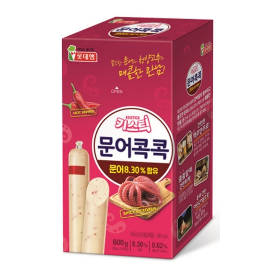 롯데푸드 롯데햄 키스틱 문어콕콕 12개입 600g (6개)_이미지