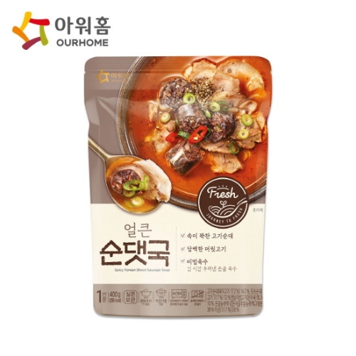 아워홈 얼큰한 순댓국 400g (1개)