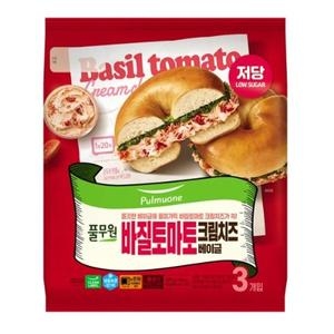 풀무원 바질토마토 크림치즈 베이글 435g (1개)