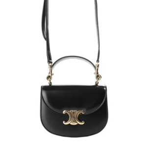 셀린느 Mini Besace Clea in Shiny Calfskin Black 10L063ETZ-38NO_이미지