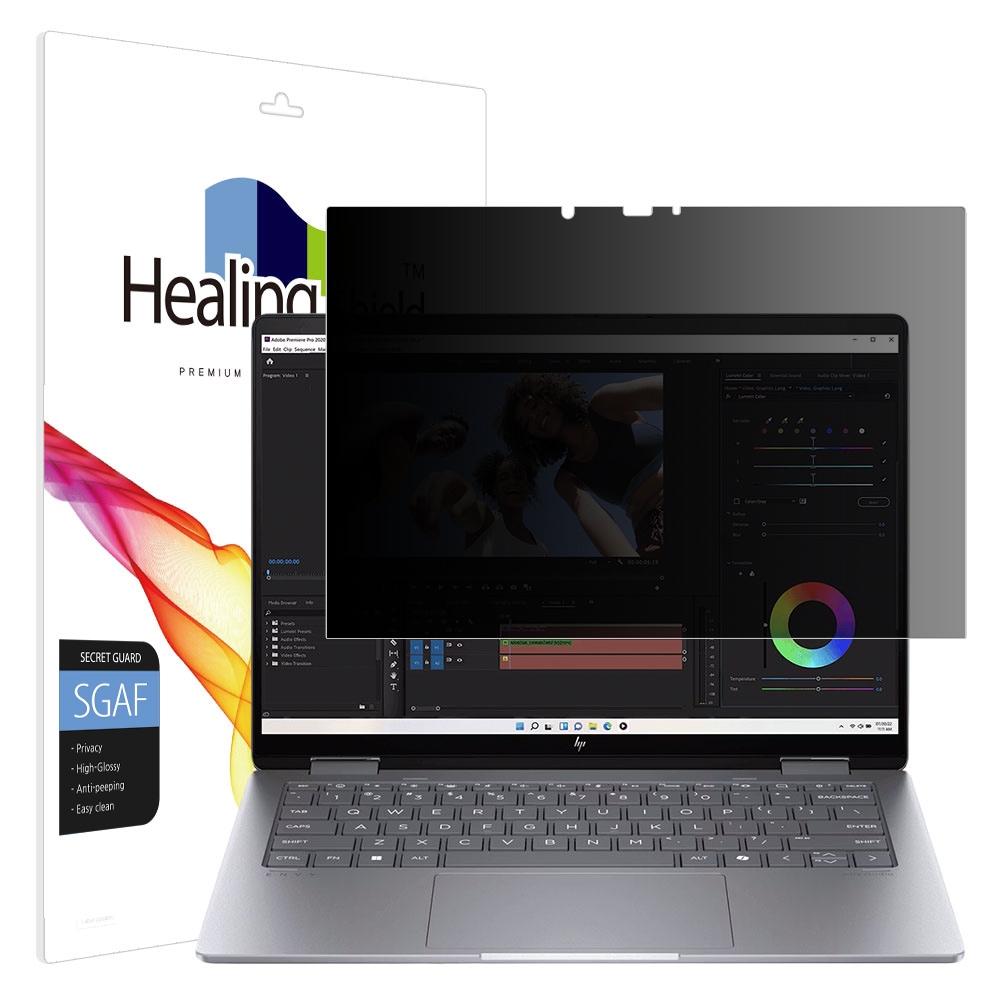 폰트리 힐링쉴드 HP 엔비 x360 14-fa0040AU 프라이버시 고광택 사생활 보호필름