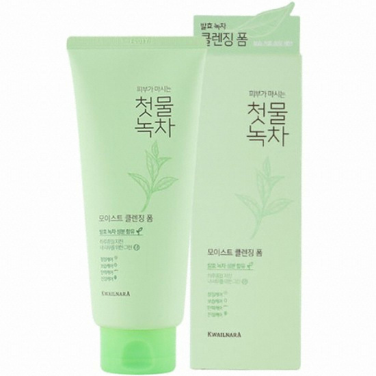 웰코스 과일나라 첫물녹차 모이스트 클렌징 폼 180ml (2개)