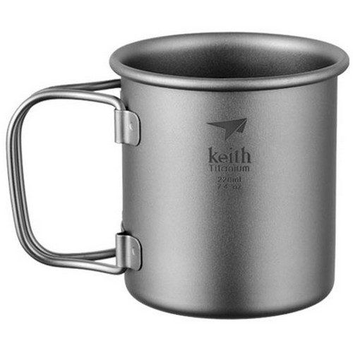 키이스 Keith 싱글월 티타늄 머그 220ml
