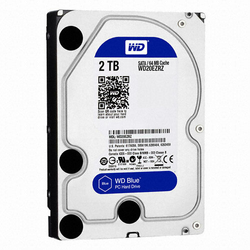 Western Digital WD Blue 5400/64M/해외구매 (2TB, WD20EZRZ)_이미지
