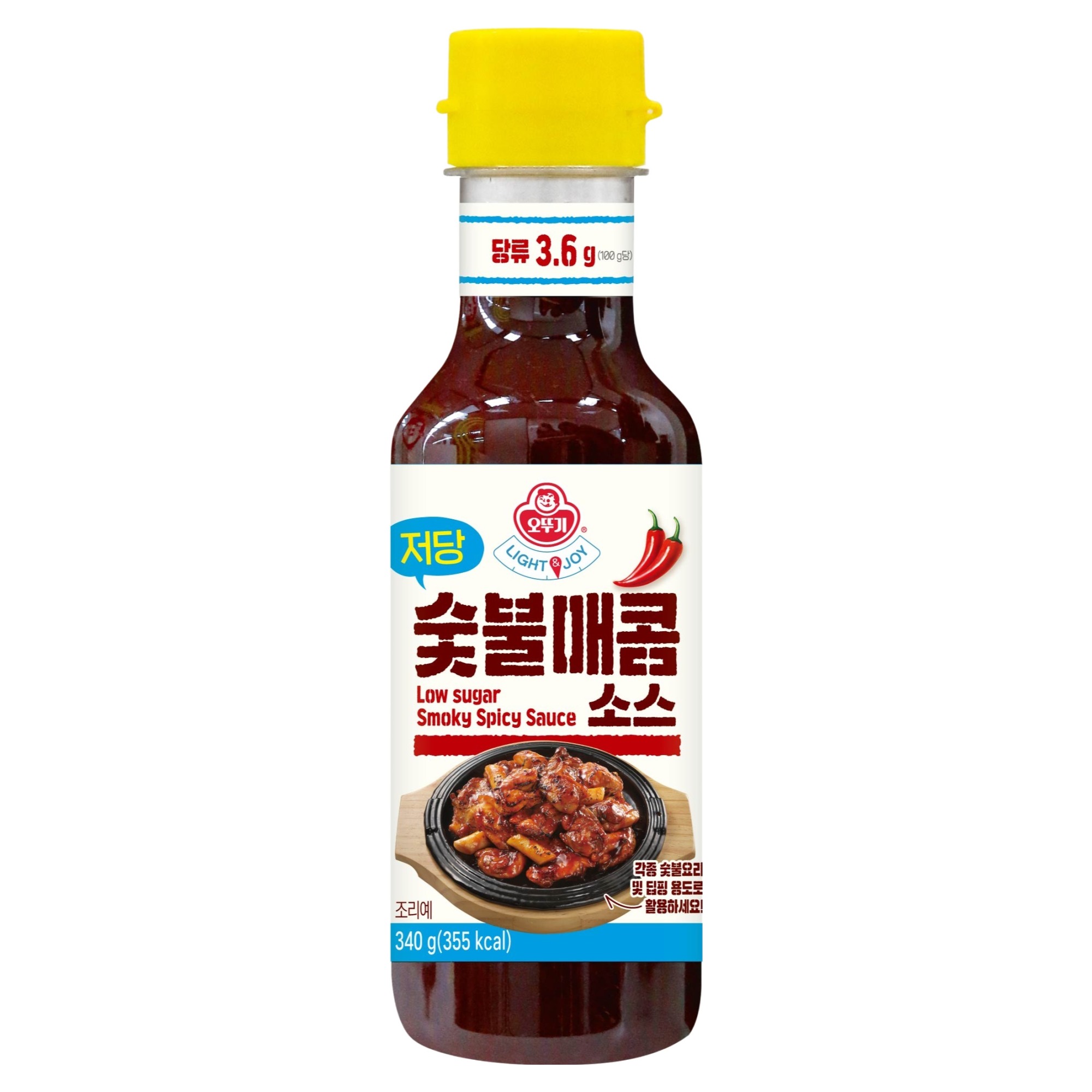 LIGHT&JOY 저당 숯불매콤소스 340g