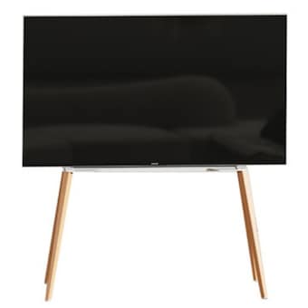 라익미 무타공 벽밀착 우드 H형 <b>TV</b> 스탠드 <b>거치대</b> 64
