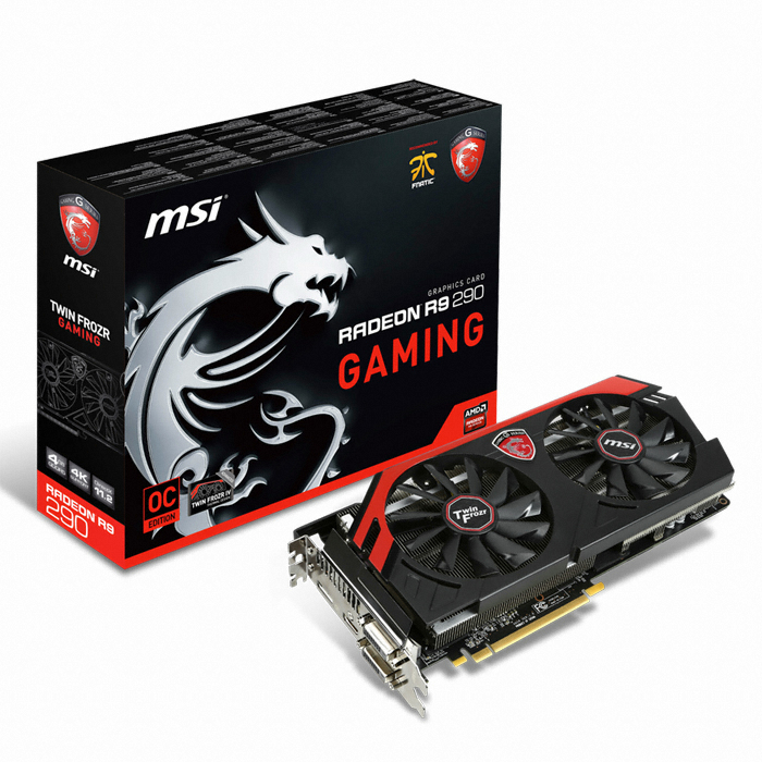 MSI 라데온 R9 290 OC D5 4GB 트윈 프로져 4 게이밍 대원씨티에스