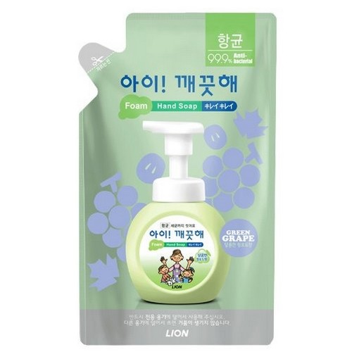 아이깨끗해 폼 핸드솝 청포도향 리필 200ml이미지입니다. 누르면 해당 게시물로 새창이동합니다.