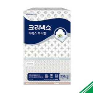 디럭스 무늬향 미용티슈 250매 (3입)