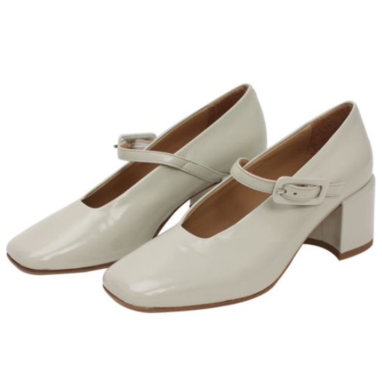 할마네라 메리제인 중굽 펌프스 RC33HAL001 (IV, 아이보리)_이미지