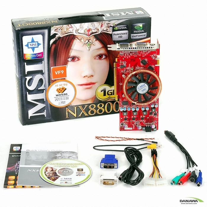 MSI 지포스 8800GT NX8800GT-T2D1GB OC HDMI 1GB VF9 웨이코스_이미지