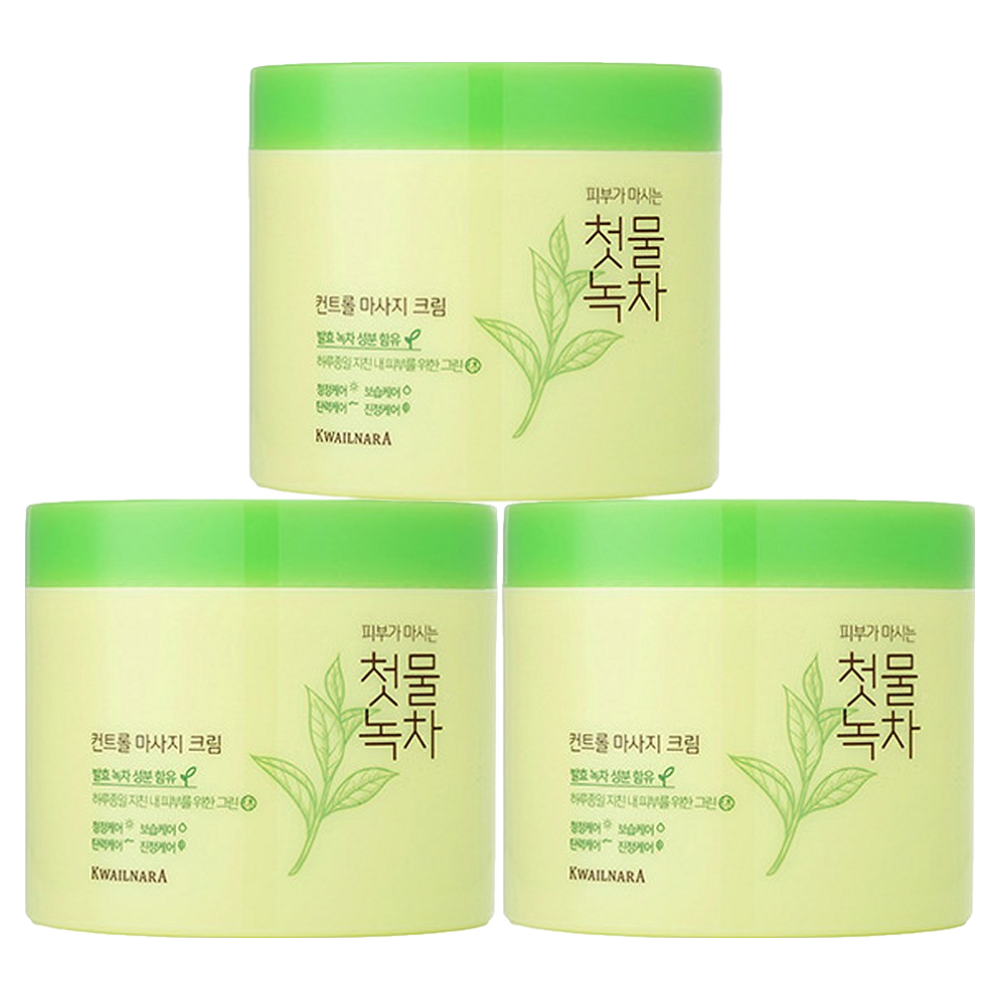 첫물녹차 컨트롤 마사지 크림 300ml (3개)_이미지