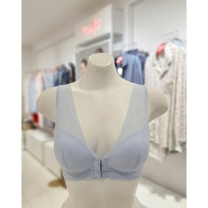 트라이엄프 블루 노와이어 프론트훅 앞열림 브라 TEWBR212BU_이미지