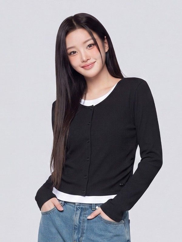 행텐 여성 웨일 가디건 레이어드 셔링 롱 티셔츠10010580-131-606-69 832594_이미지