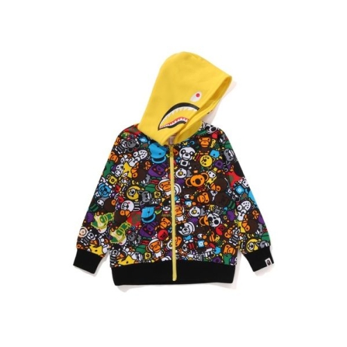 베이프 후드 집업 후드티 MILO ALL SAFARI SHARK ZIP HOODIE 멀티 ape136732